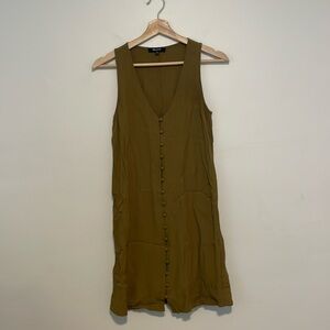 Madewell Women’s XS Full Button Down Sleeveless Tank Dress